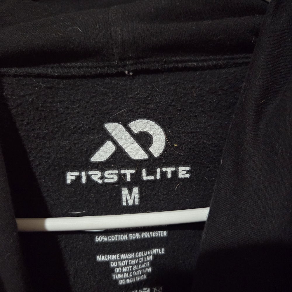 First Lite Black Hoodie with Orange Ram Graphic - Picture 4 of 4